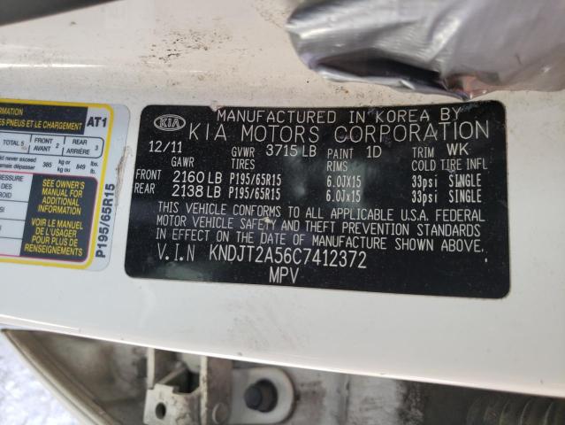Photo 10 from auction – 2012 KIA SOUL with VIN KNDJT2A56C7412372