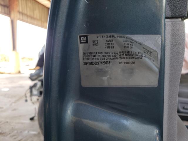 Photo 10 from auction – 2007 BUICK LACROSSE C with VIN 2G4WD582771206931