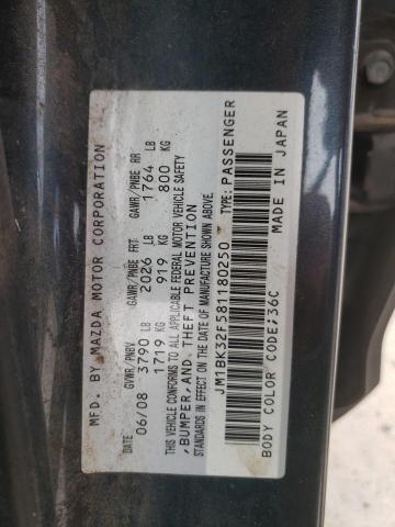 Photo 10 from auction – 2008 MAZDA 3 I with VIN JM1BK32F581180250