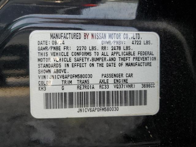 Photo 10 from auction – 2015 INFINITI Q40 with VIN JN1CV6AP0FM580030