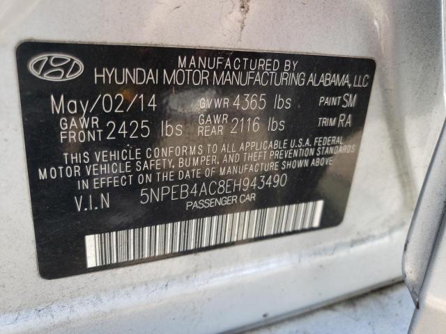 Photo 10 from auction – 2014 HYUNDAI SONATA GLS with VIN 5NPEB4AC8EH943490