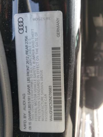 Photo 10 from auction – 2016 AUDI A6 PREMIUM with VIN WAUGFAFC5GN076683