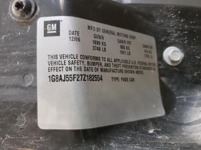 Photo 10 from auction – 2007 SATURN ION with VIN 1G8AJ55F27Z182554