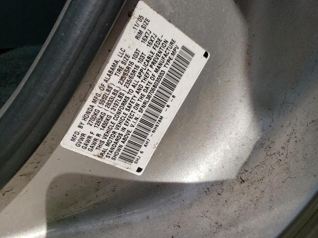 Photo 10 from auction – 2006 HONDA ODYSSEY EX with VIN 5FNRL38706B035553