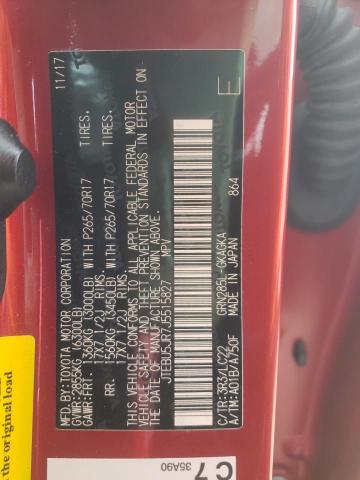 Photo 10 from auction – 2018 TOYOTA 4RUNNER SR with VIN JTEBU5JR7J5515827
