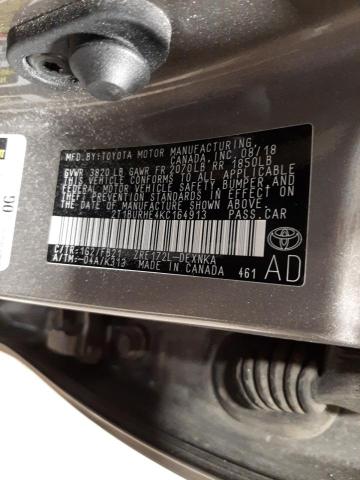 Photo 10 from auction – 2019 TOYOTA COROLLA L with VIN 2T1BURHE4KC164913