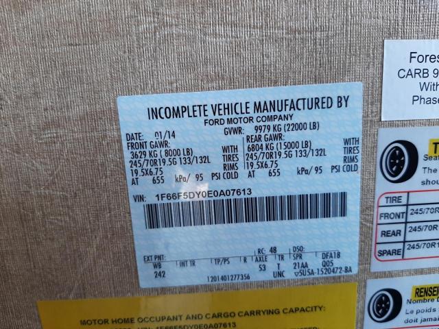 Photo 10 from auction – 2014 FORD F53 with VIN 1F66F5DY0E0A07613