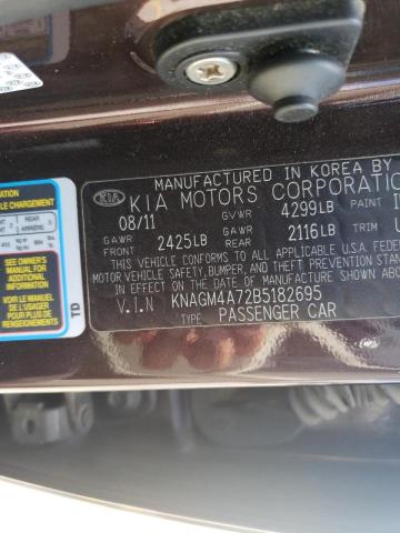 Photo 10 from auction – 2011 KIA OPTIMA LX with VIN KNAGM4A72B5182695