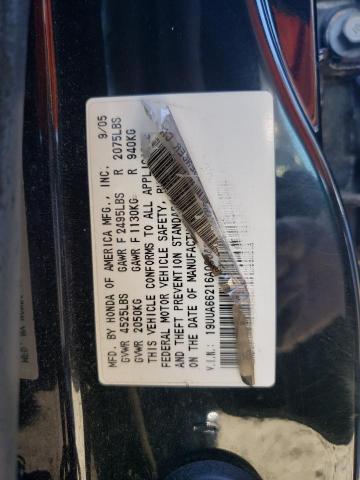 Photo 10 from auction – 2006 ACURA 3.2TL with VIN 19UUA66216A000488