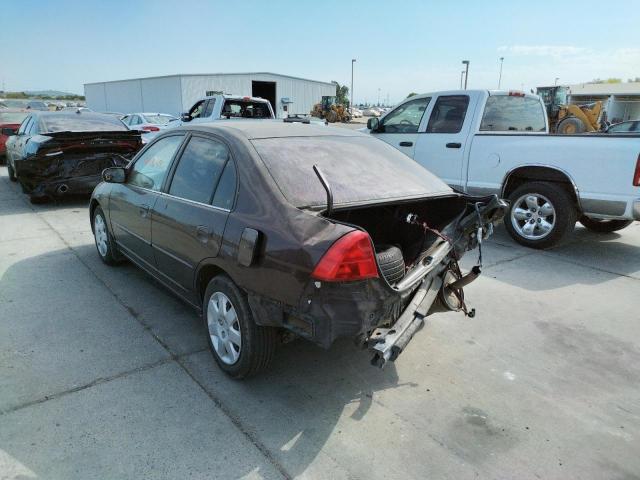 Photo 3 from auction – 2001 HONDA CIVIC EX with VIN 2HGES26721H516293