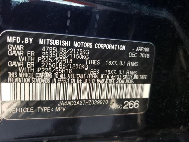 Photo 10 from auction – 2017 MITSUBISHI OUTLANDER with VIN JA4AD3A37HZ029970