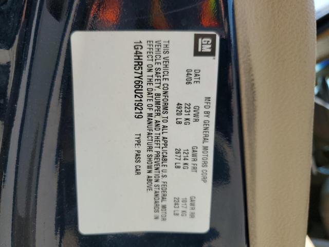 Photo 10 from auction – 2006 BUICK LUCERNE CX with VIN 1G4HR57Y66U219219