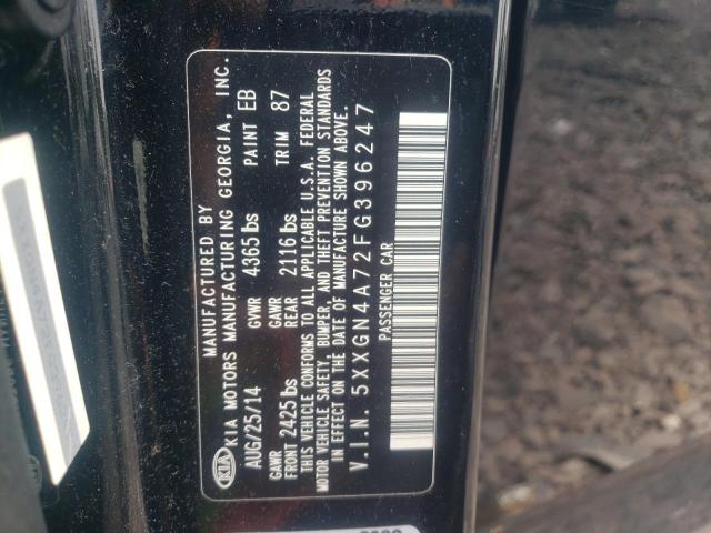 Photo 10 from auction – 2015 KIA OPTIMA EX with VIN 5XXGN4A72FG396247