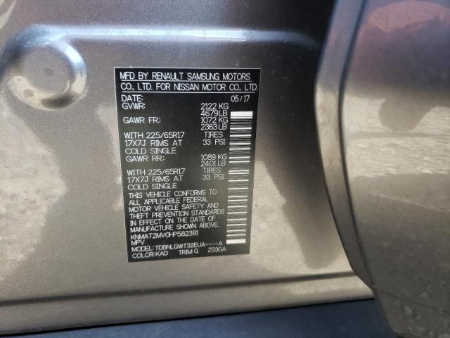 Photo 10 from auction – 2017 NISSAN ROGUE S with VIN KNMAT2MV0HP582391