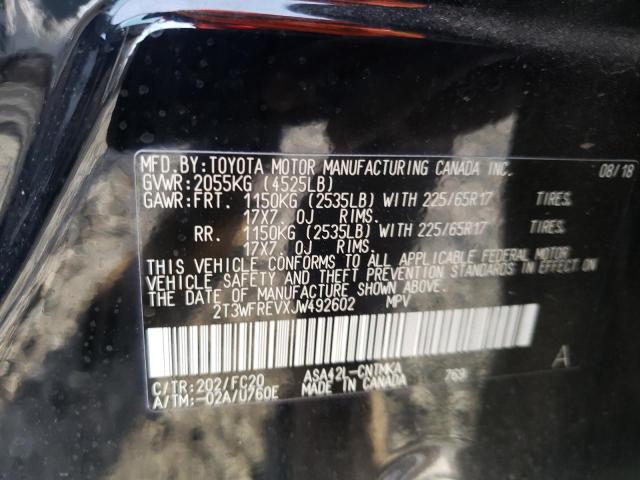 Photo 10 from auction – 2018 TOYOTA /S/LE/XLE with VIN 2T3WFREVXJW492602
