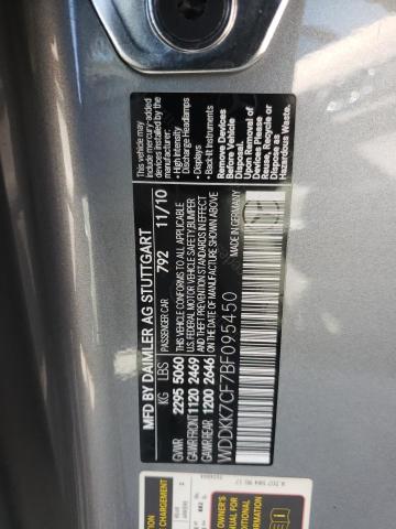 Photo 10 from auction – 2011 MERCEDES-BENZ E 550 with VIN WDDKK7CF7BF095450