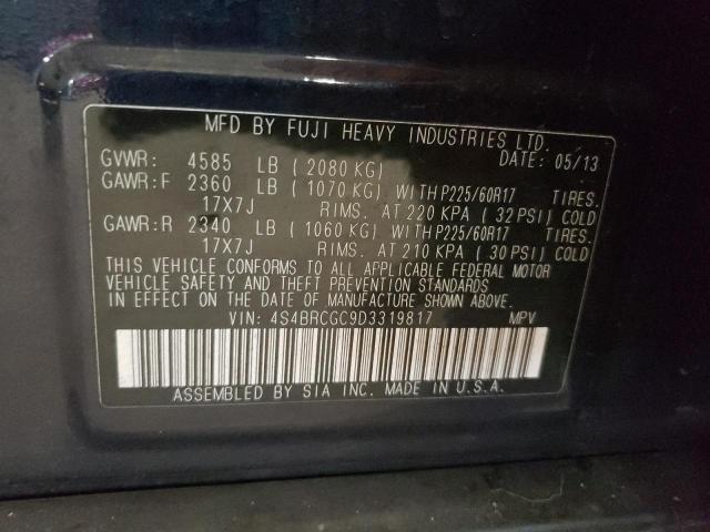 Foto 10 de la subasta – 2013 SUBARU OUTBACK 2. con VIN 4S4BRCGC9D3319817