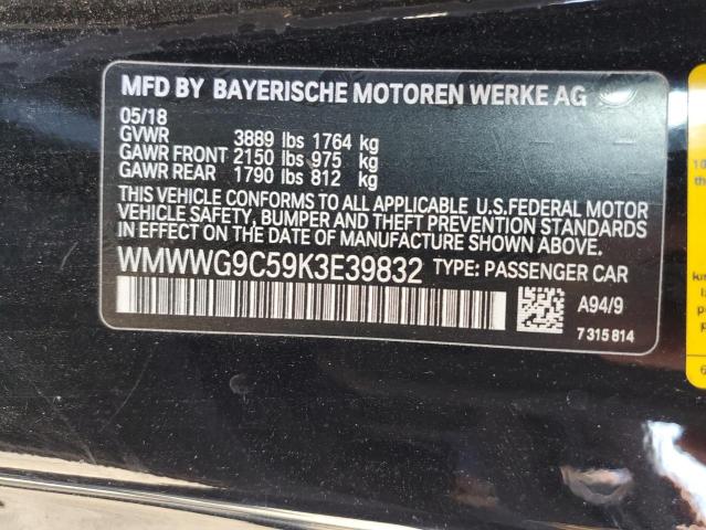 Photo 10 from auction – 2019 MINI COOPER S with VIN WMWWG9C59K3E39832