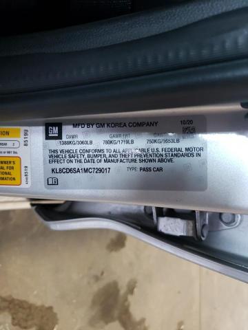 Photo 10 from auction – 2021 CHEVROLET SPARK 1LT with VIN KL8CD6SA1MC729017