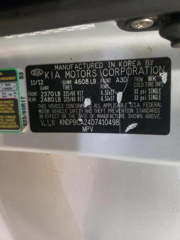 Photo 10 from auction – 2013 KIA SPORTAGE L with VIN KNDPBCA24D7410498