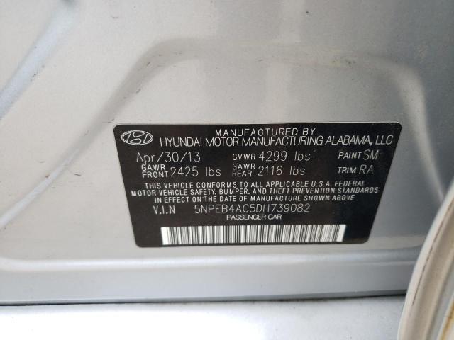 Photo 10 from auction – 2013 HYUNDAI SONATA GLS with VIN 5NPEB4AC5DH739082