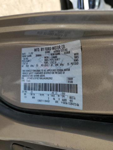 Photo 10 from auction – 2008 FORD EXPLORER S with VIN 1FMEU31E18UA56292