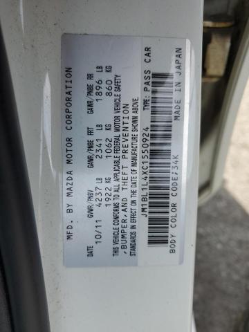 Photo 10 from auction – 2012 MAZDA SPEED 3 with VIN JM1BL1L4XC1550924