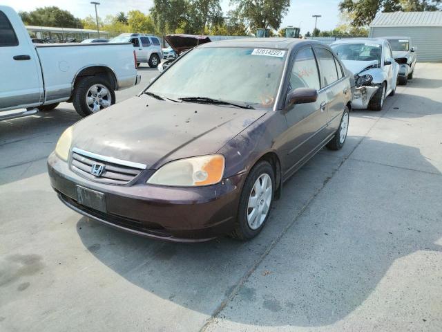 Photo 2 from auction – 2001 HONDA CIVIC EX with VIN 2HGES26721H516293