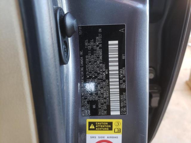 Photo 10 from auction – 2012 LEXUS RX 350 with VIN 2T2ZK1BA9CC071149