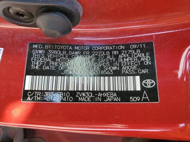 Photo 10 from auction – 2011 TOYOTA PRIUS with VIN JTDKN3DU1B5318563