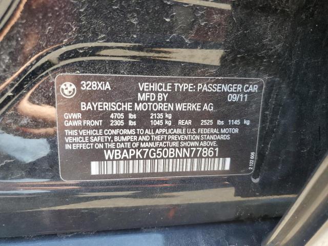 Photo 10 from auction – 2011 BMW 328 XI with VIN WBAPK7G50BNN77861