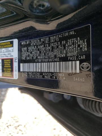 Photo 10 from auction – 2015 TOYOTA CAMRY LE with VIN 4T1BF1FK0FU972460