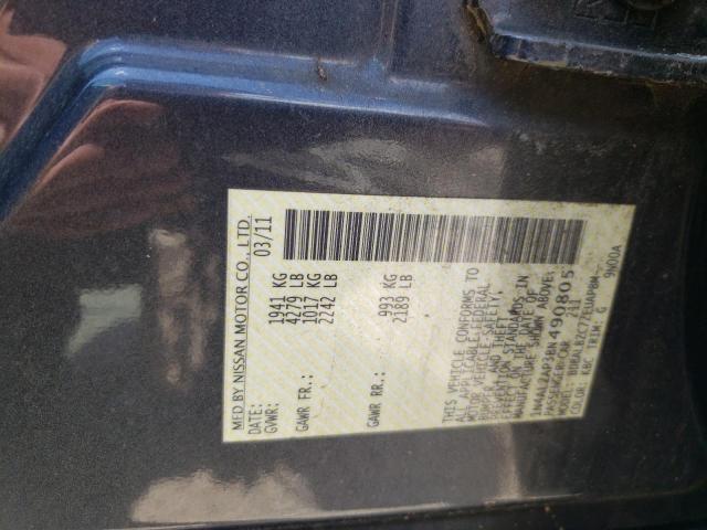 Photo 10 from auction – 2011 NISSAN ALTIMA BAS with VIN 1N4AL2AP3BN490805
