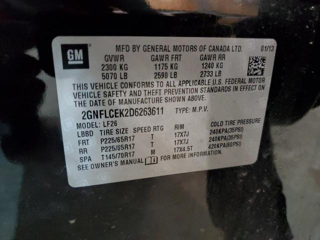 Photo 10 from auction – 2013 CHEVROLET EQUINOX LS with VIN 2GNFLCEK2D6263611
