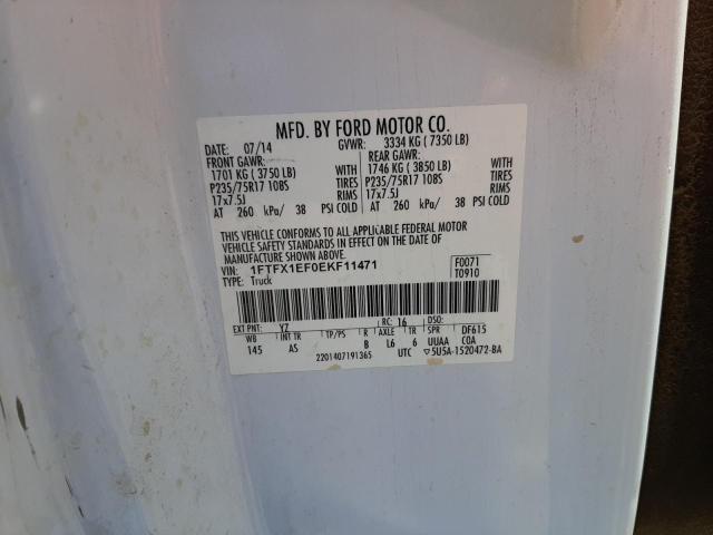Photo 10 from auction – 2014 FORD F150 SUPER with VIN 1FTFX1EF0EKF11471
