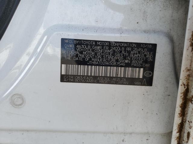 Photo 10 from auction – 2019 LEXUS IS 300 with VIN JTHBA1D2XK5087546