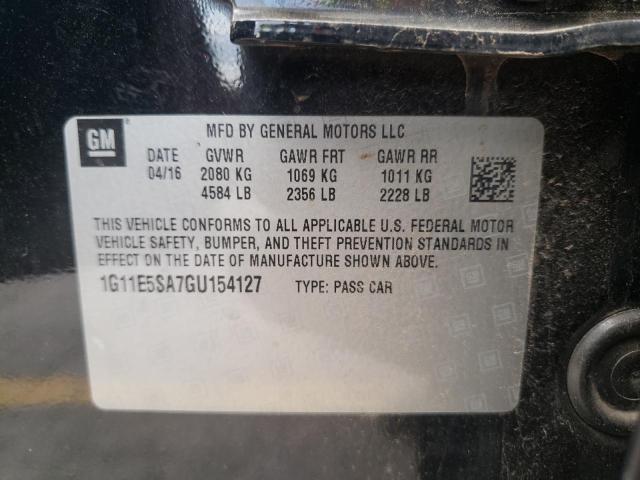 Photo 10 from auction – 2016 CHEVROLET MALIBU LIM with VIN 1G11E5SA7GU154127