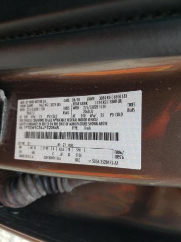 Photo 10 from auction – 2018 FORD F150 SUPER with VIN 1FTEW1C54JFE20845