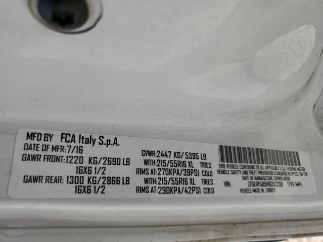 Photo 10 from auction – 2017 RAM PROMASTER with VIN ZFBERFAB5H6D52200