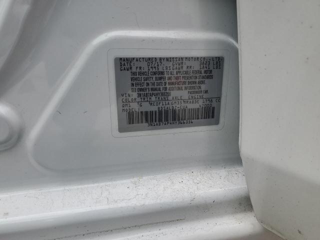 Photo 10 from auction – 2017 NISSAN SENTRA S with VIN 3N1AB7AP4HY366356