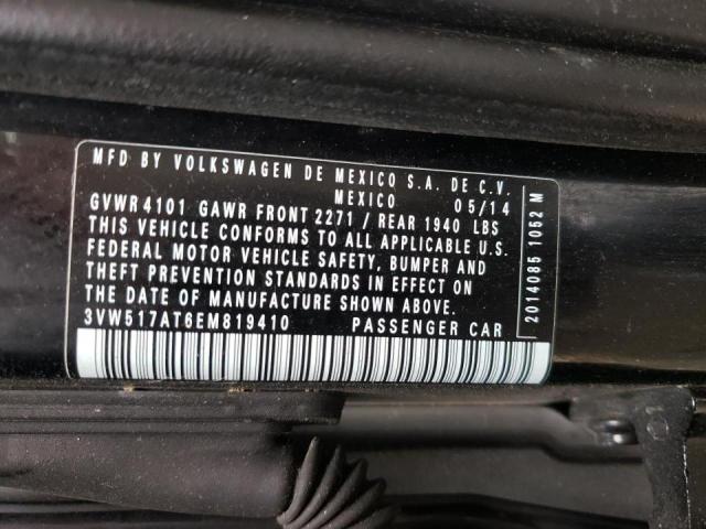 Photo 10 from auction – 2014 VOLKSWAGEN BEETLE with VIN 3VW517AT6EM819410