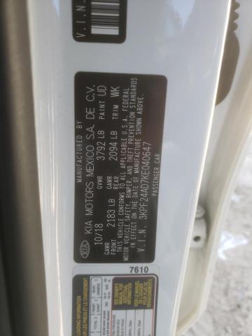 Photo 10 from auction – 2019 KIA FORTE FE with VIN 3KPF24AD7KE040647