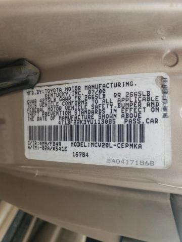 Photo 10 from auction – 2000 TOYOTA CAMRY with VIN 4T1BF22K3YU113085