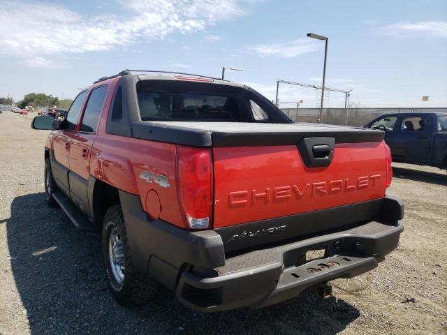 Photo 3 from auction – 2003 CHEVROLET AVALANCHE with VIN 3GNGK23G43G192611