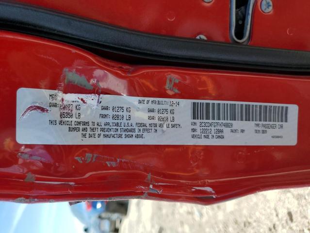 Photo 10 from auction – 2015 DODGE CHARGER SE with VIN 2C3CDXFG7FH748820