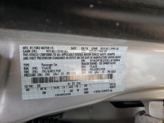 صورة رقم 10 من المزاد - 2014 FORD FOCUS S مع VIN 1FADP3E2XEL416884