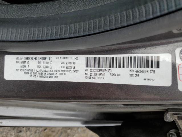 Photo 10 from auction – 2014 DODGE AVENGER SX with VIN 1C3CDZCB3EN184433