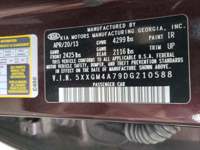 Photo 10 from auction – 2013 KIA OPTIMA LX with VIN 5XXGM4A79DG210588