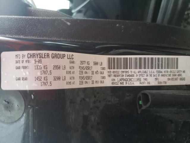 Photo 10 from auction – 2010 JEEP GRAND CHER with VIN 1J4PR4GK3AC111056
