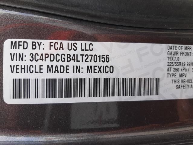 Photo 10 from auction – 2020 DODGE JOURNEY CR with VIN 3C4PDCGB4LT270156